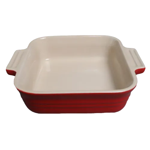 Bright Red Square Baking Dish