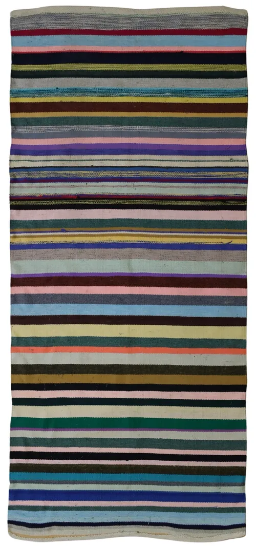 Multicolour Striped Entry Mat Rug 2'6