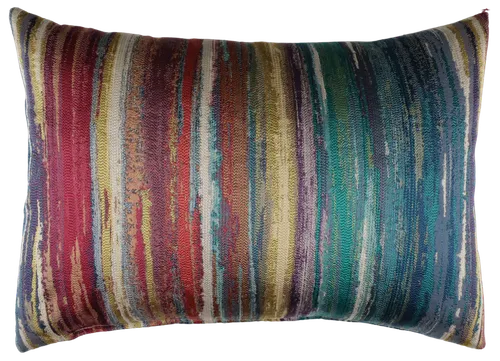 Rainbow Knit Throw Pillow