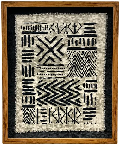 Loloi Mika Textile În Wood Shadowbox Frame