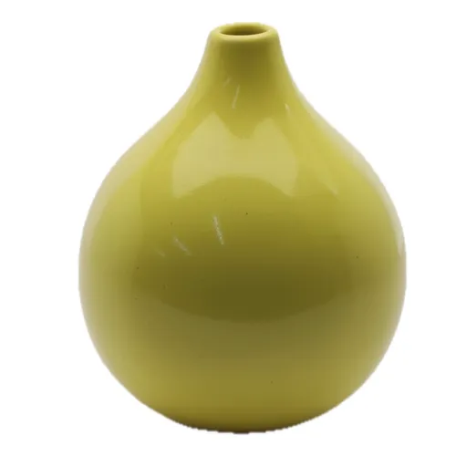 Vegas Gold Yellow Ceramic Vase