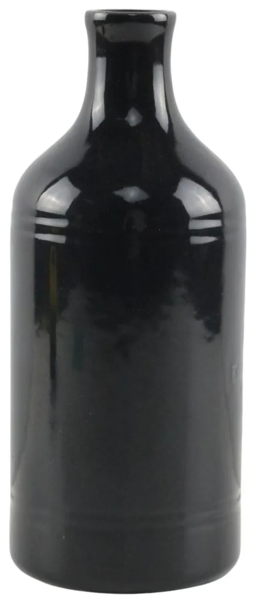 Black Stoneware Oil Cruet