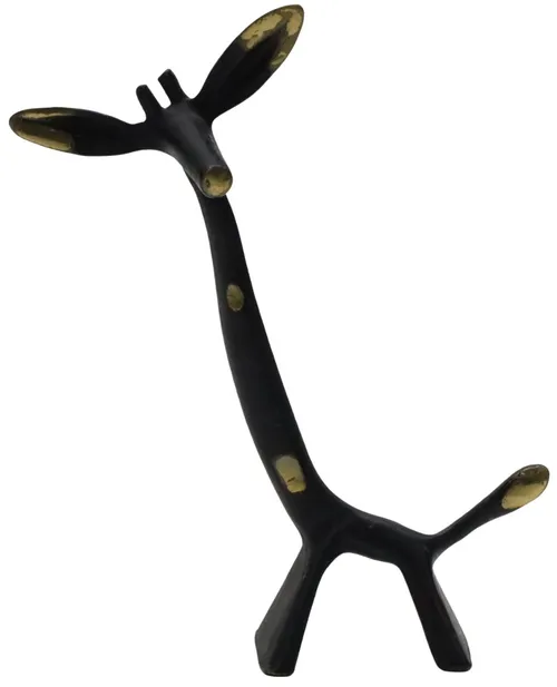 Blackened Brass Giraffe 