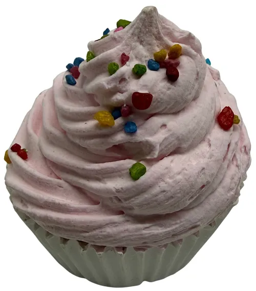 Artificial Strawberry With Sprinkles Cupcake