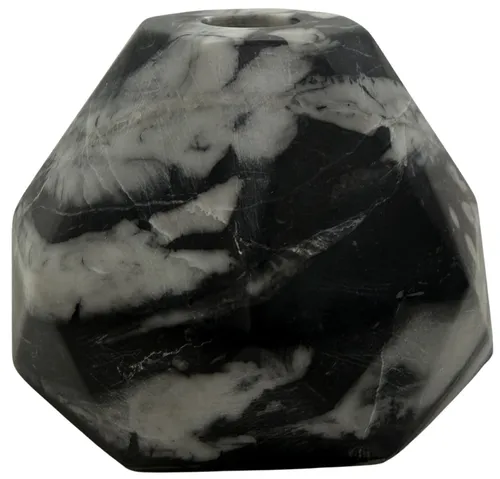 Black & White Marble Taper Candle Holder