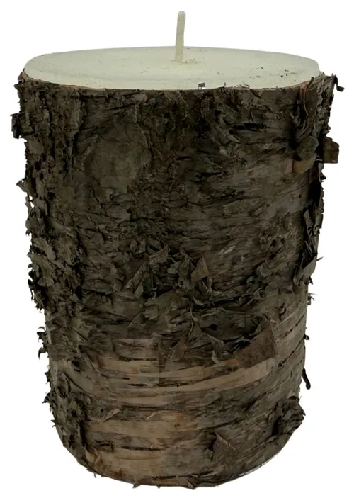 Bark Log Pillar Candle 