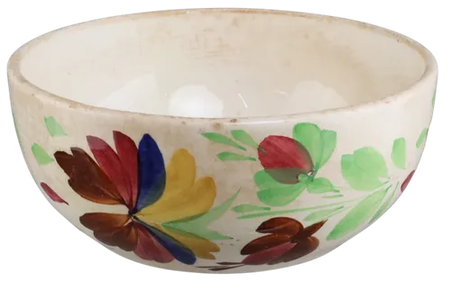 Antique Floral Serving Bowl