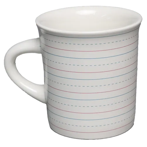 Lined Paper Motif Coffee Mug