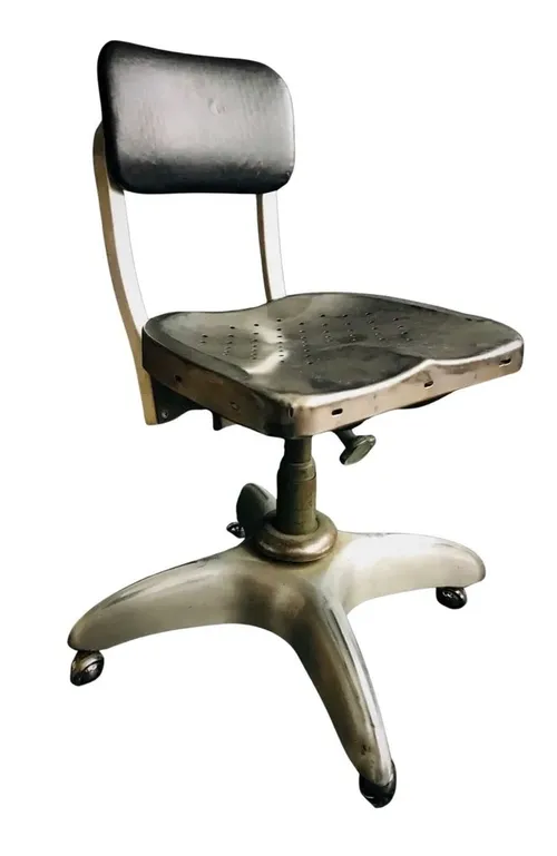 Industrial Metal Swivel Office Chair