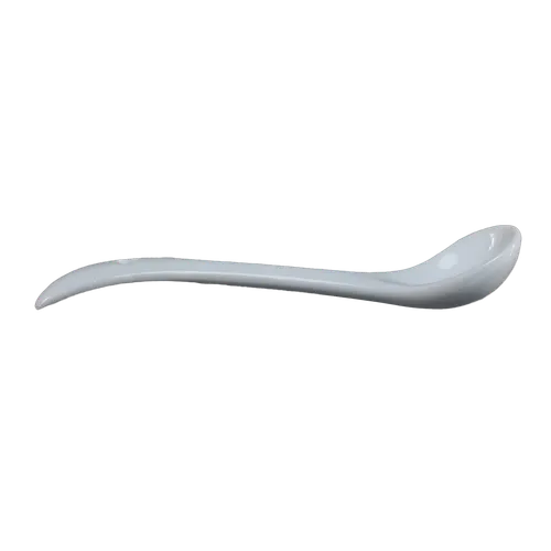 White Porcelain Mini Condiment Spoon