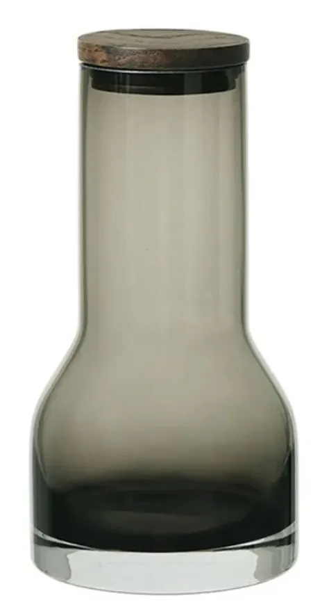 Smoke Grey Glass Lungo Carafe Pitcher 0.6 L