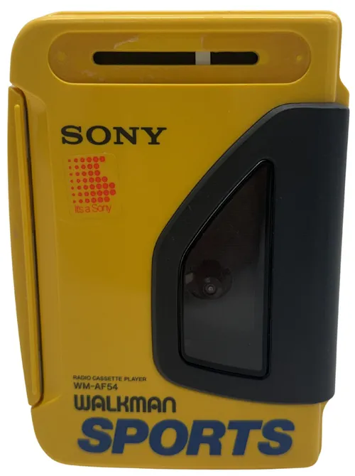 Vintage Yellow Cassette Radio Walkman