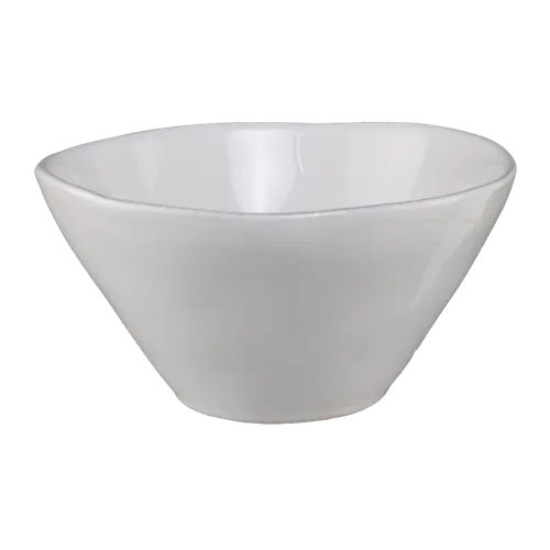 White Irregular Cereal Bowl