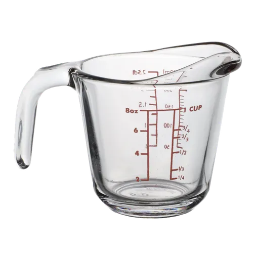Clear Glass 1 Cup Measuring Cup
