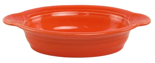 International Orange Oval Individual Casserole Dish