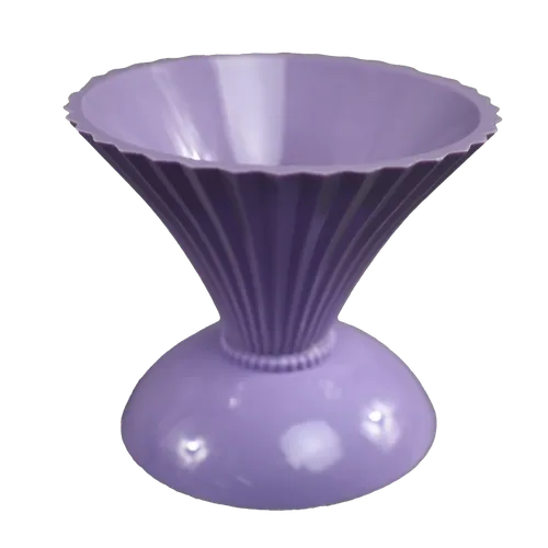 Vintage Lavender Plastic Ice Cream Bowl