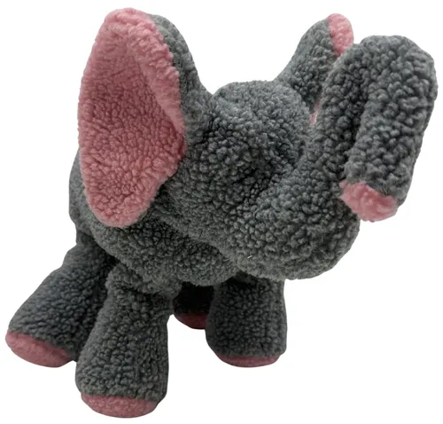 Grey & Pink Stuffed Animal Plush