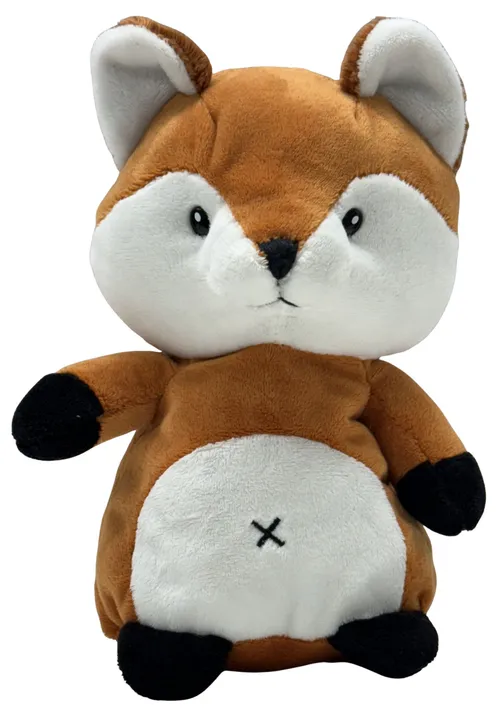 Red & White Baby Rattle Fox Stuffed Animal