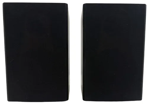 Black & Wood Stereo Speaker Pair