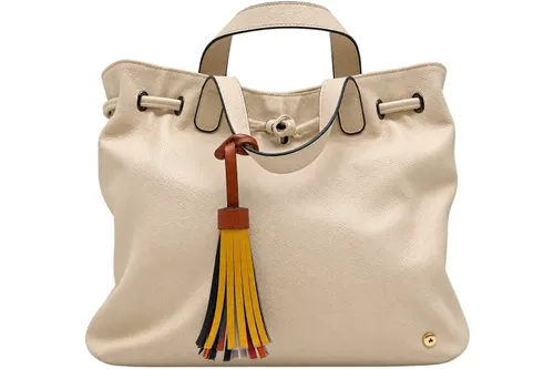 Soft Cream/Ivory Bucket Style Tote Bag
