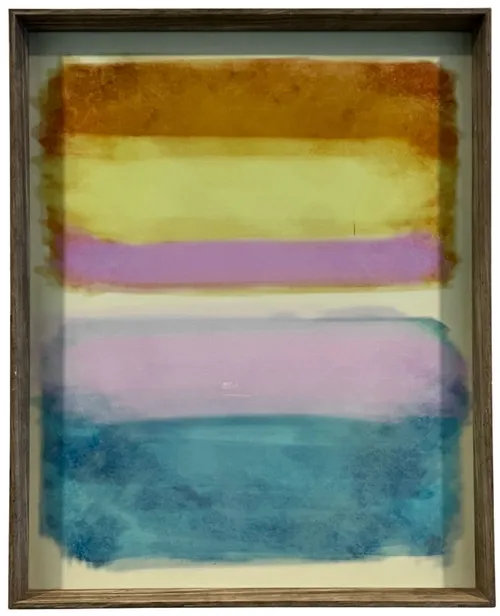 Colour Blocks In Wood Frame