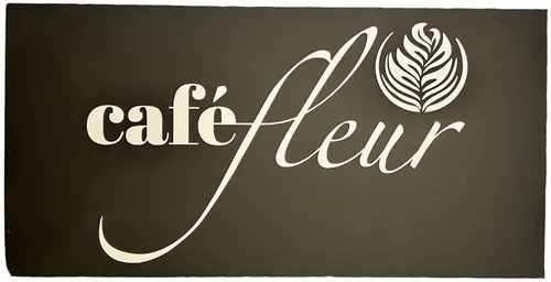 3 Dimensional Cafe Fleur Sign On Foam Board