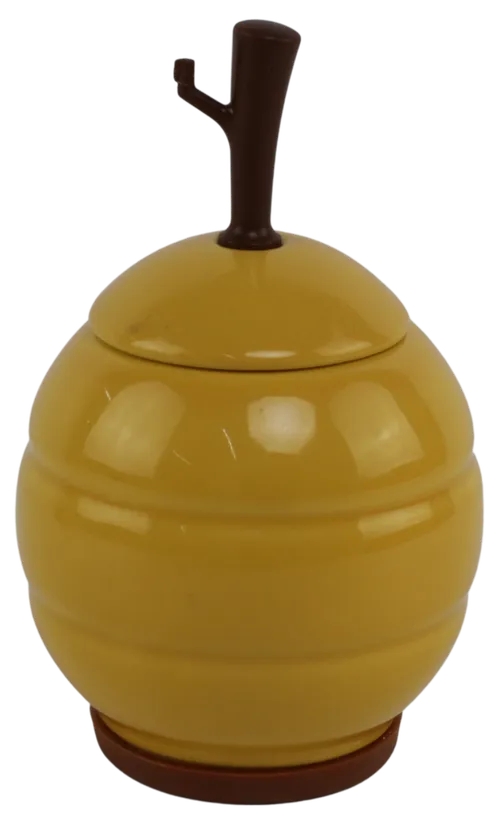 Yellow Bee Hive Honey Pot 