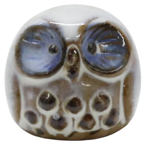Stoneware Painted Owl - I