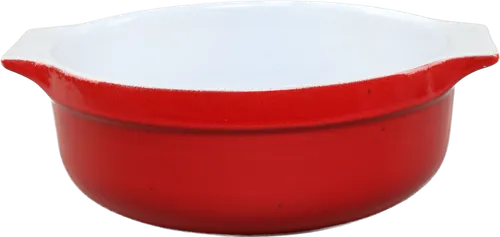 Red Round Baking Dish With Handles