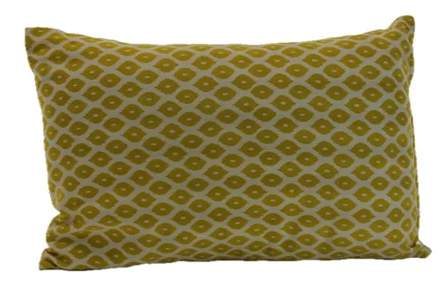 Mustard Yellow Cat's Eyes Throw Pillow 