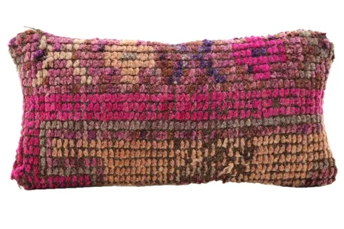 Kilim Pink & Fuchsia XOXO Throw Pillow