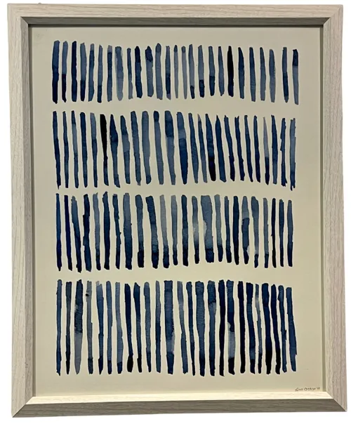 Blue Lines In White Frame