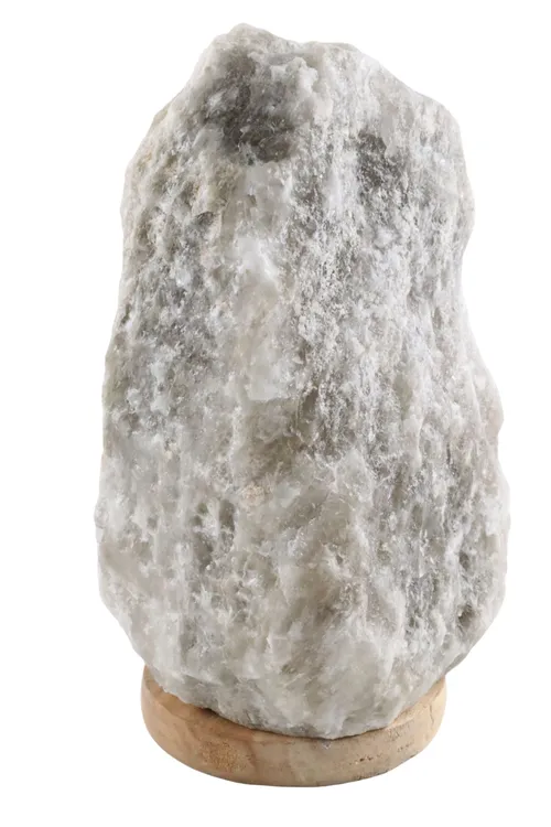 Salt Crystal On Wood Base