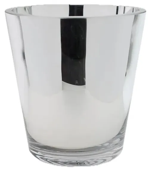 Mirrored Glass Vase