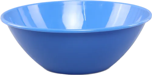 Solid Medium Blue Plastic Serving Bowl