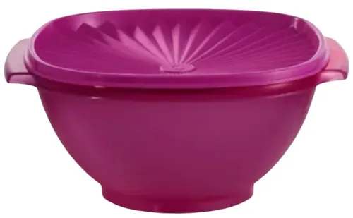 Fuchsia 17.25  Cup Reusable Plastic Bowl With Lid
