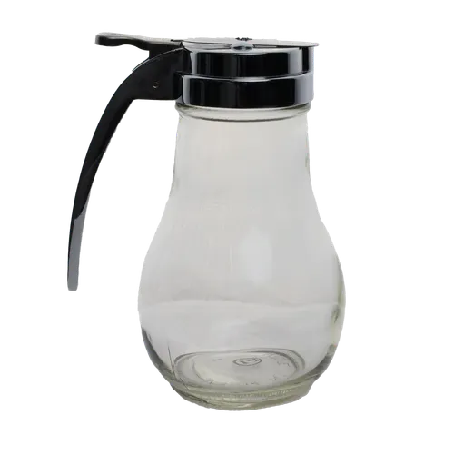Chrome & Glass Maple Syrup Dispenser
