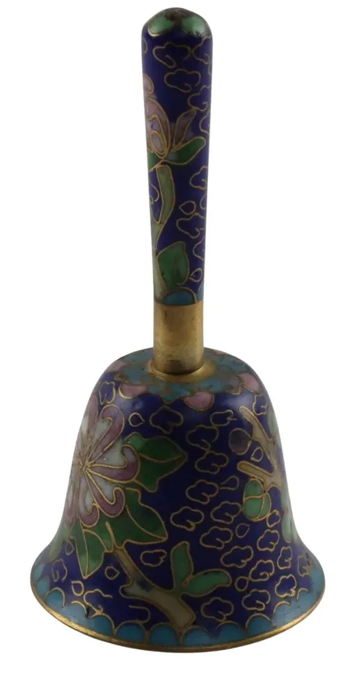 Brass Enamelled Hand Bell