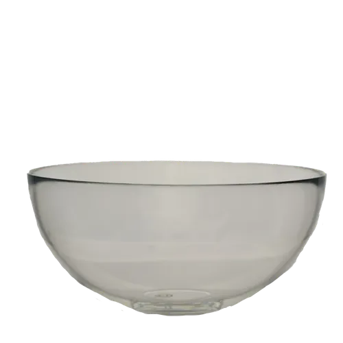 Clear Glass Mixing Bowl With No Lip