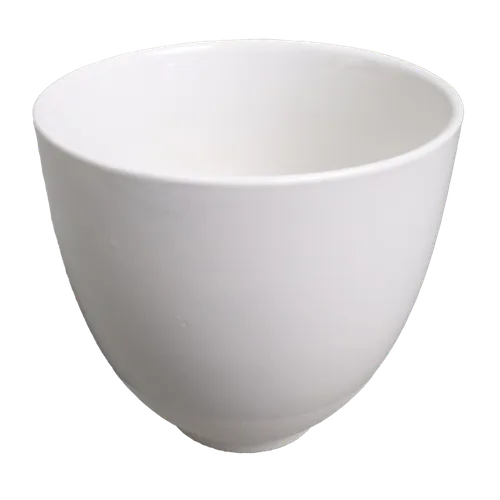 Tall Narrow White Ceramic Mixing Bowl - Medium