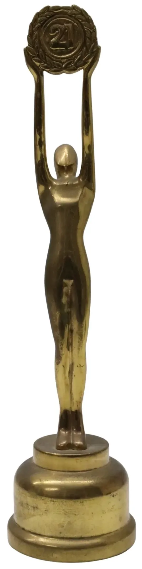 Brass Standing Figure Trophy 