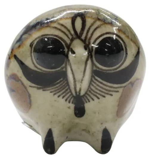 Tonal Pottery Painted Owl