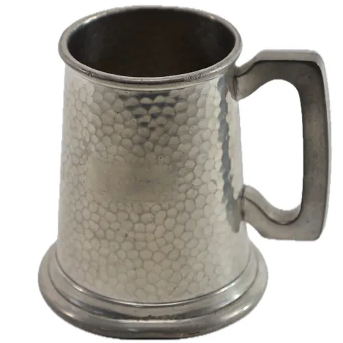 Pewter Pebbled Beer Stein
