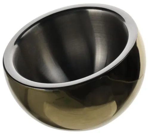 Gold & Stainless Steel Incline Decorative Bowl 
