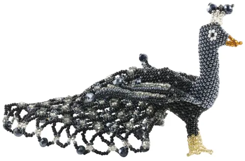 Beaded Peacock