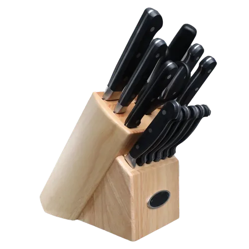 Natural Wood 13 Piece Knife Block Set