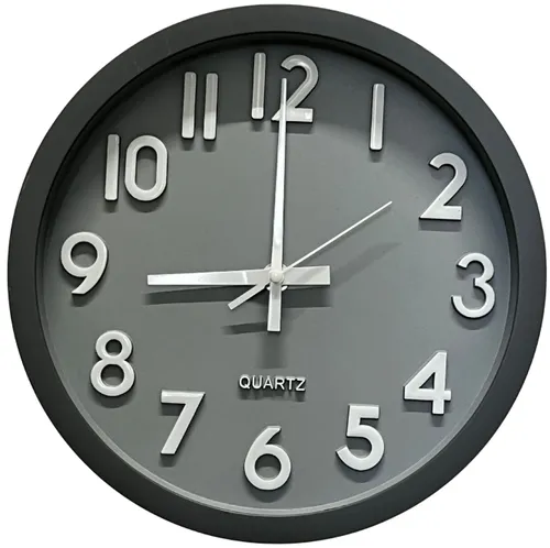 Grey & White Wall Clock