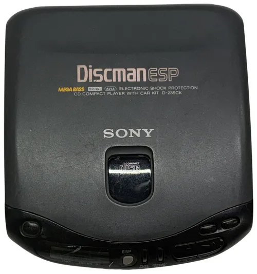 Grey Compact Disc CD Portable Discman
