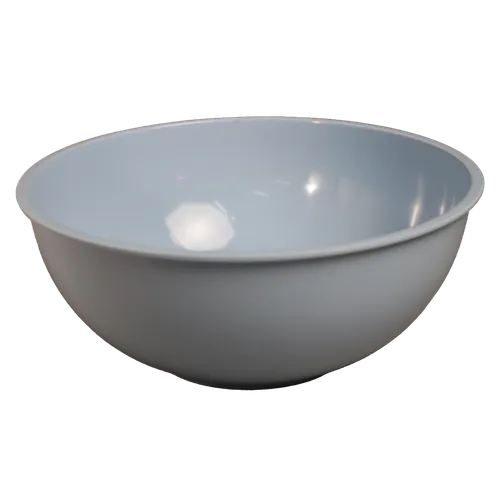 Baby Blue Plastic Nesting Serving Bowl With Lid