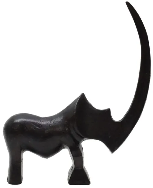 Bronze Metal Rhino 